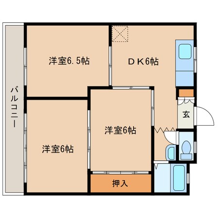 カーサルーチェの物件間取画像